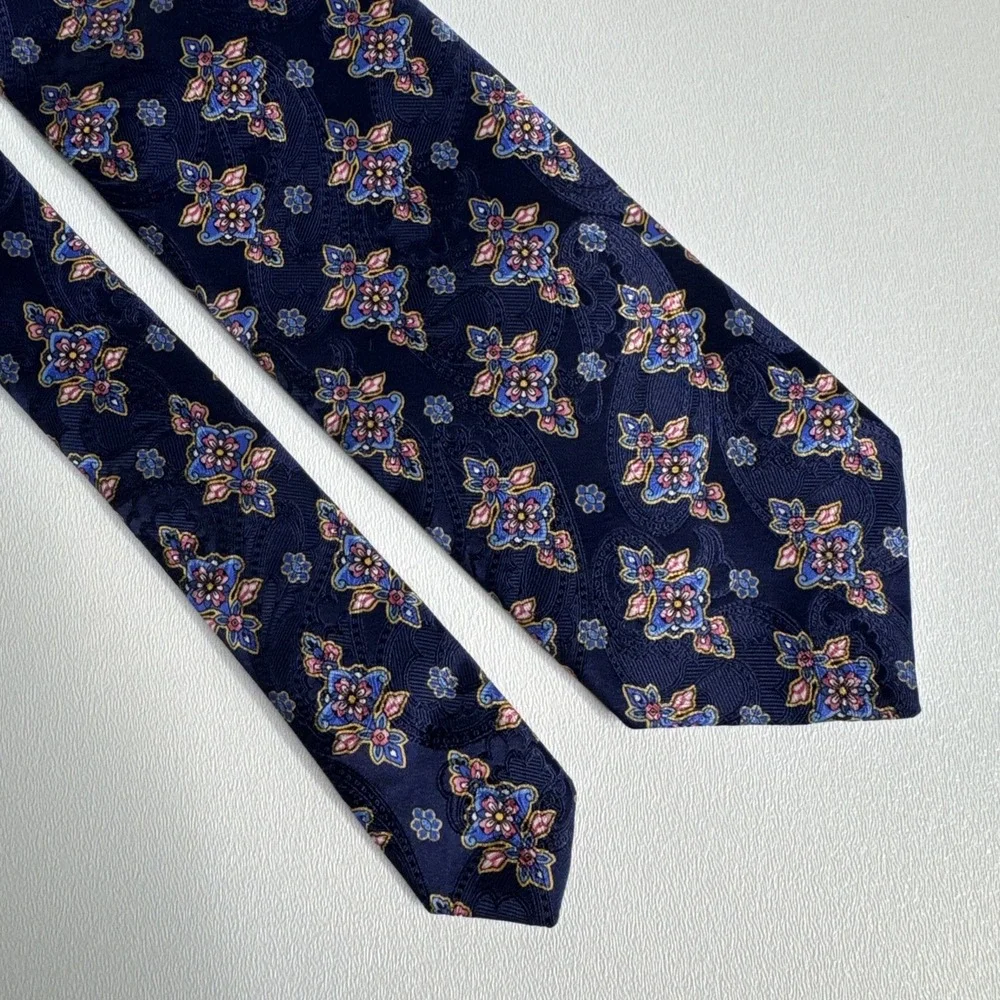 Robert Talbott Best Of Class‎ Dress Tie Multicolor Silk Hand Sewn in USA